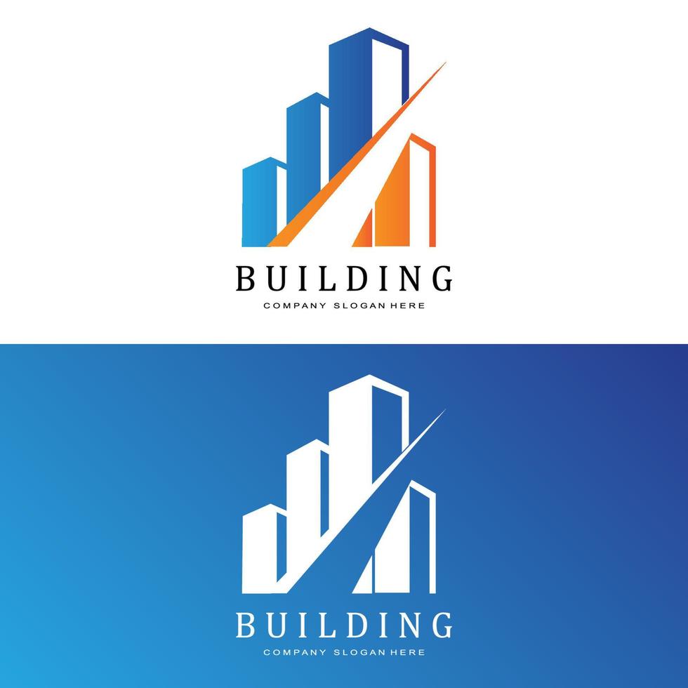 Building Logo, Residential Architect Vector, Design Suitable For Building Construction, Apartment, Housing vector