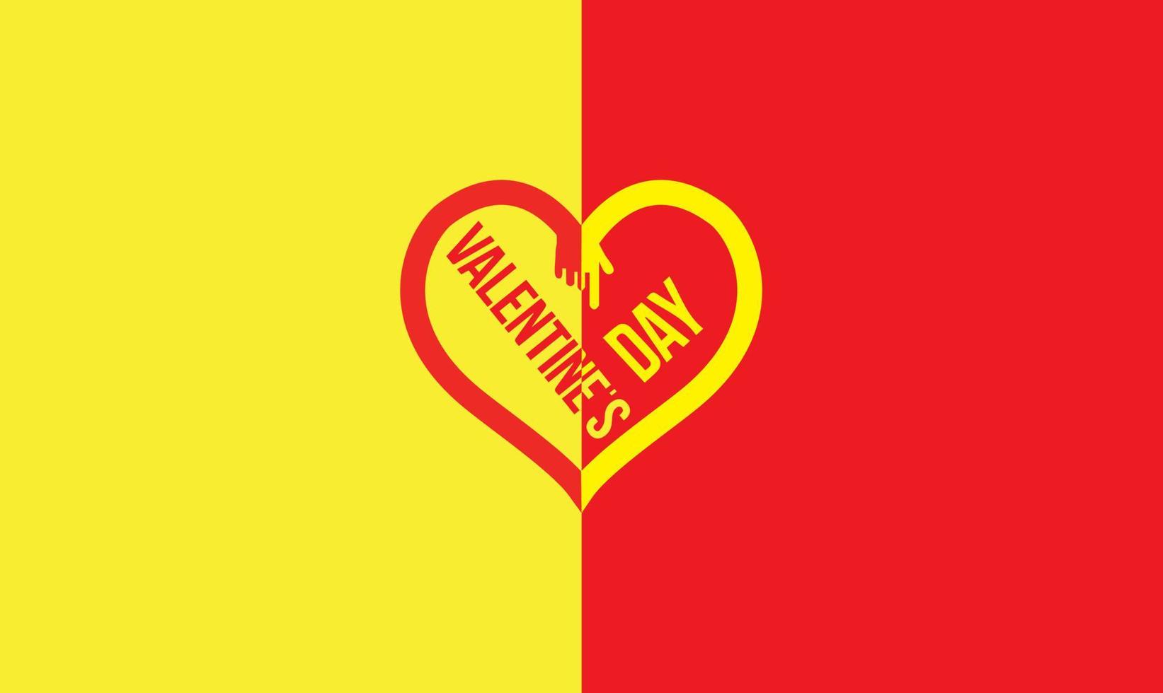 Valentines day card design vector image.Happy valentine day heart vector image.