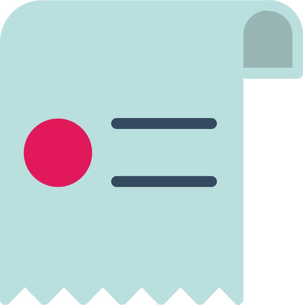 Receipt Vector Icon Design