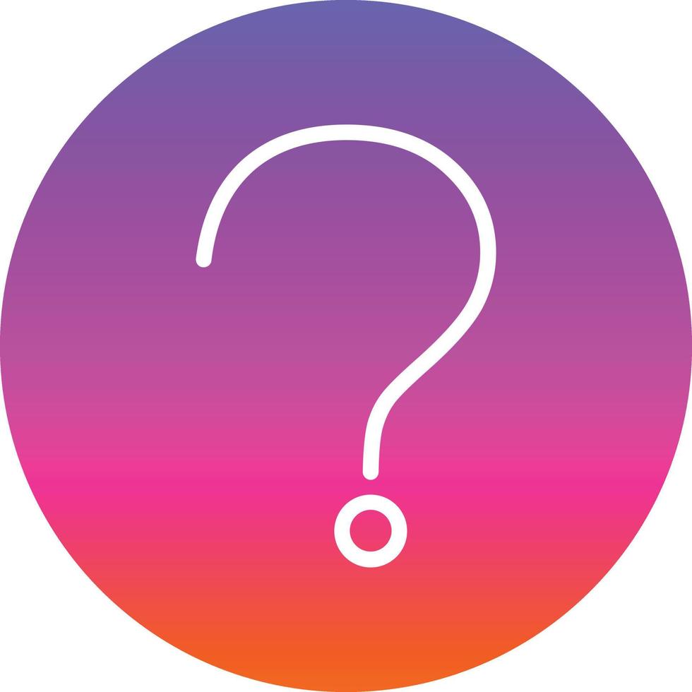 Question Vector Icon Design