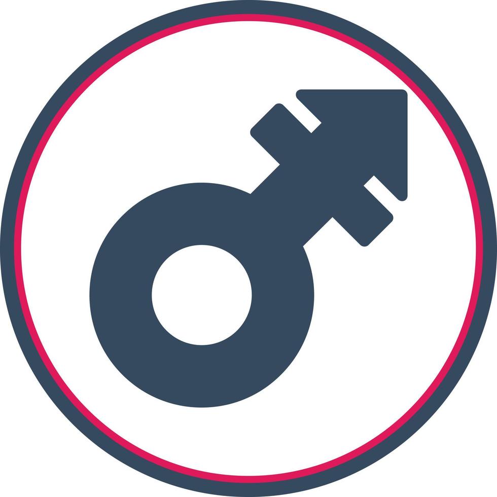Mars Stroke Vector Icon Design