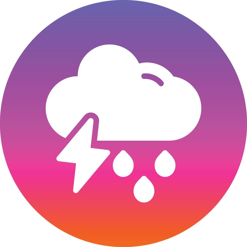 diseño de icono de vector pesado de duchas de nubes