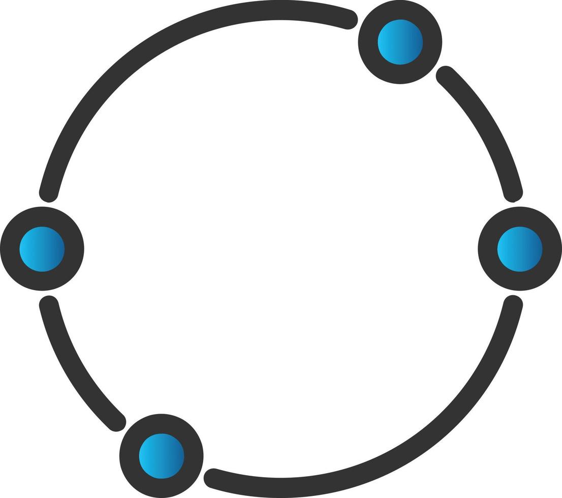 Dot Circle Vector Icon Design