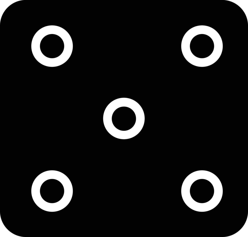 Dice Five Vector Icon Design