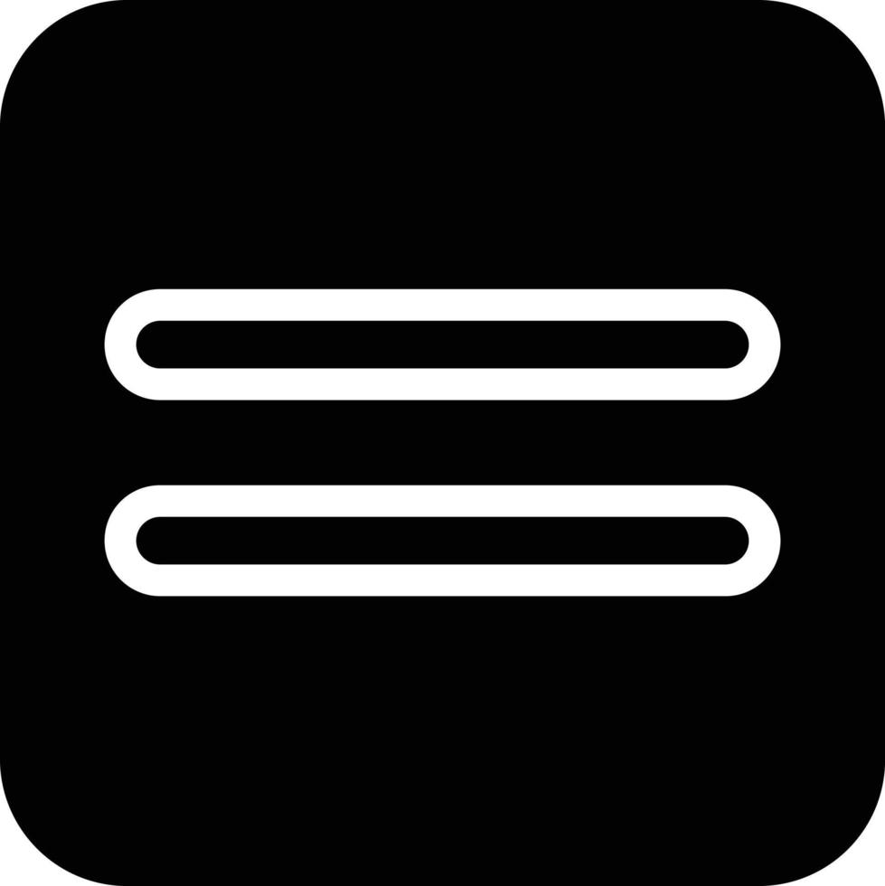 Equals Vector Icon Design