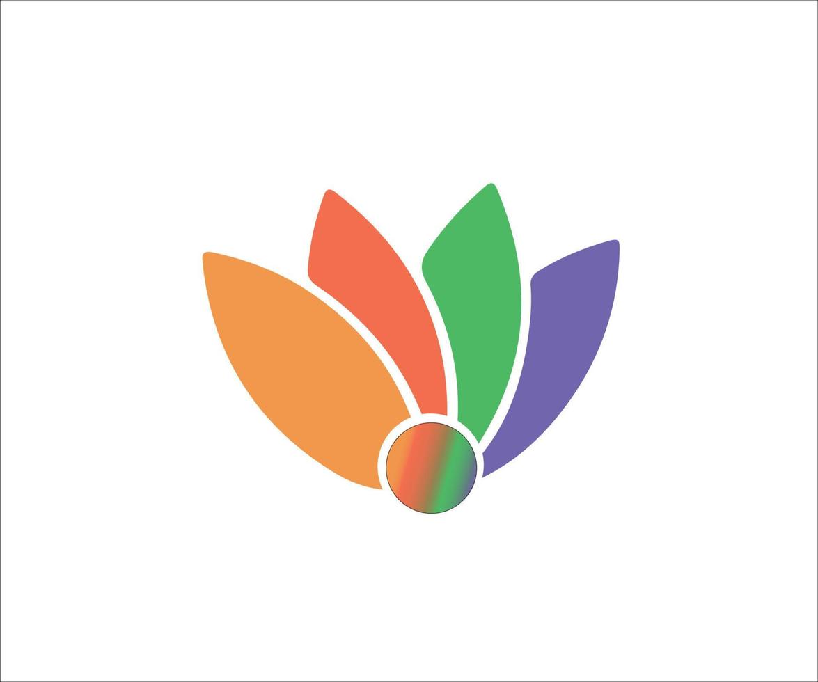 Repeating drawing of a leaf in rainbow colors on a white background, with a gradient color vector of a propeller. Graphic Design for Shirt, Background, Template, Layout, Website, Mobile App and More.