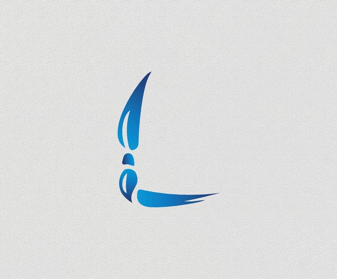 logotipo inicial l.ilustración icono de letra l. Diseño de icono de vector de plantilla de logotipo de letra l. alfabeto letras iniciales monograma logo l