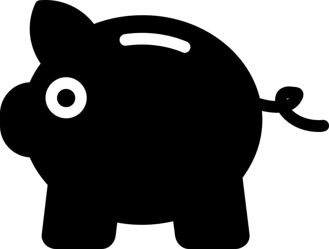 Piggy Bank Vector Icon Design