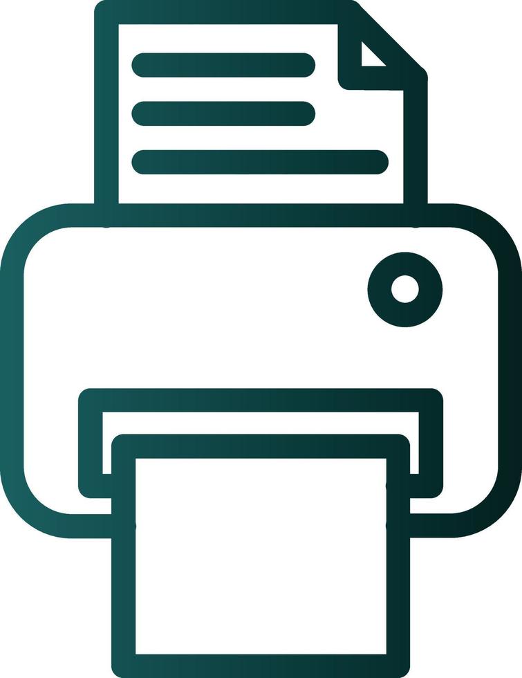 Print Vector Icon Design