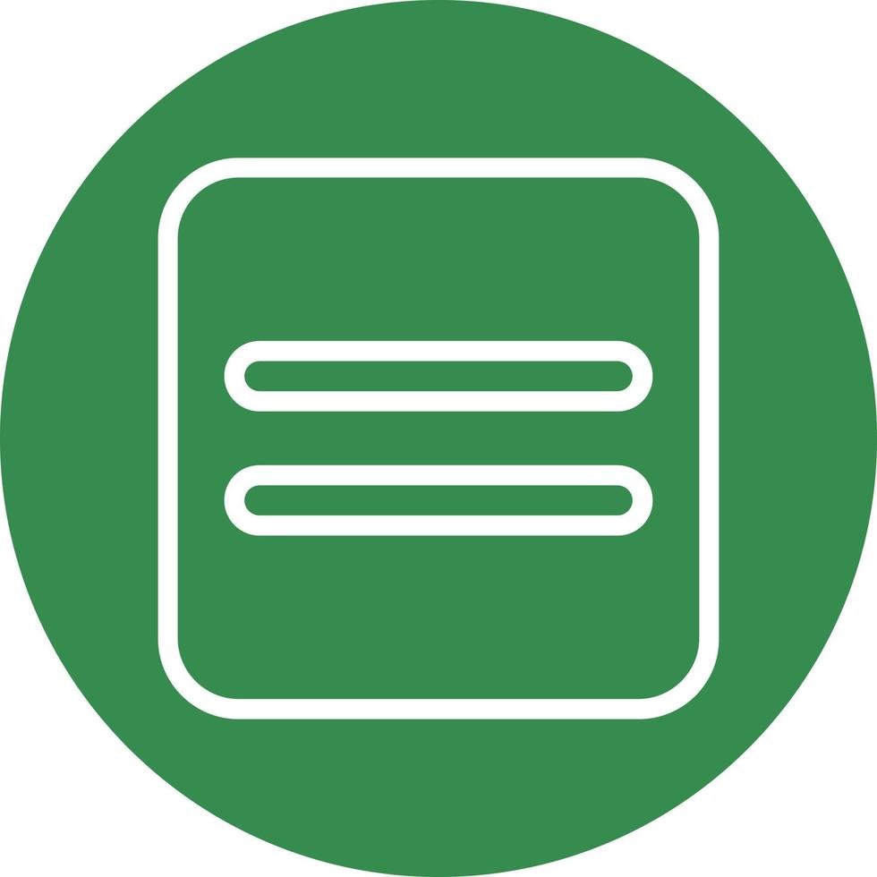 Equals Vector Icon Design