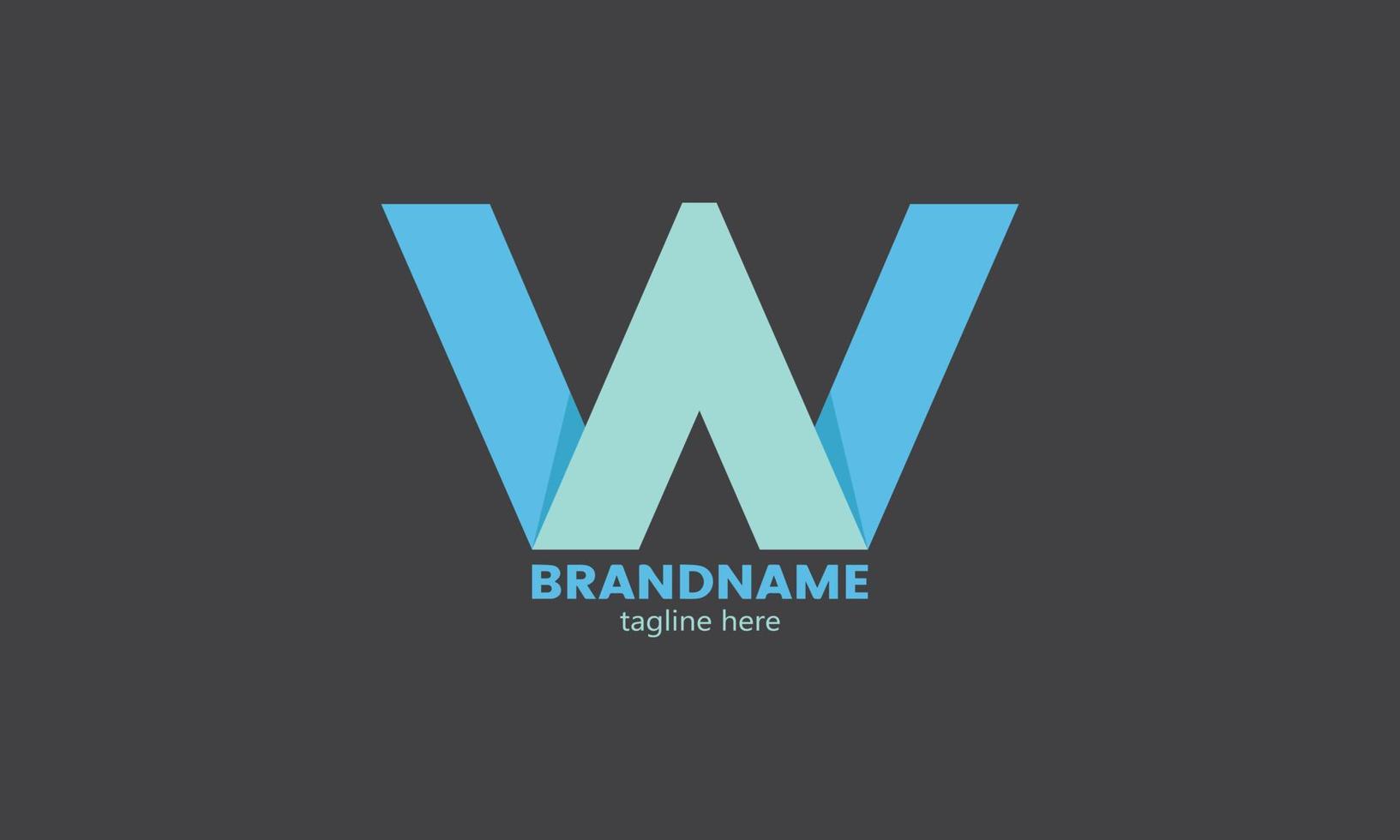Creative initial letter w logo under black background.Letter W for logo icon.W simple multicolor alphabet letter logo icon design.Lettering and corporate.Elegant identity template with creative text vector