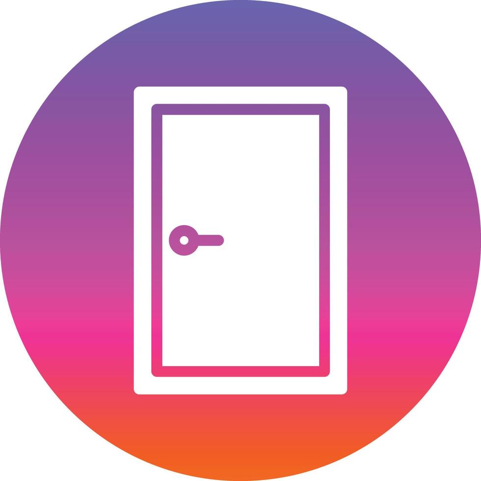 Door Closed Vector Icon Design