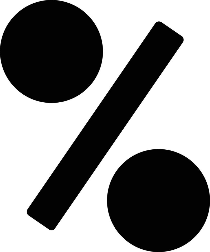 Percentage Vector Icon Design