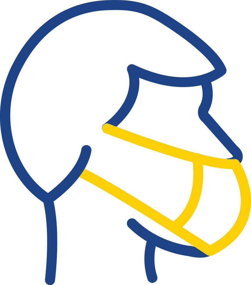 Head Side Mask Vector Icon Design
