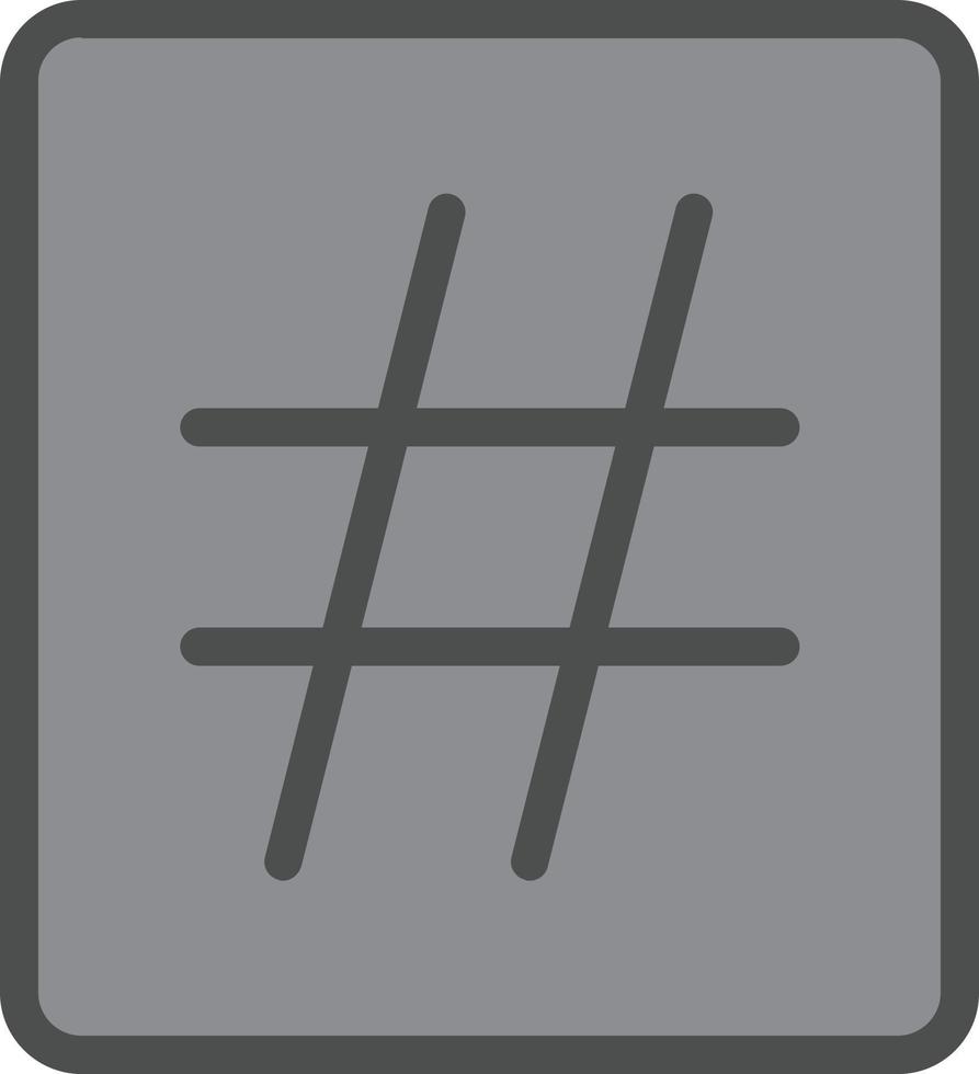 Hashtag Vector Icon Design