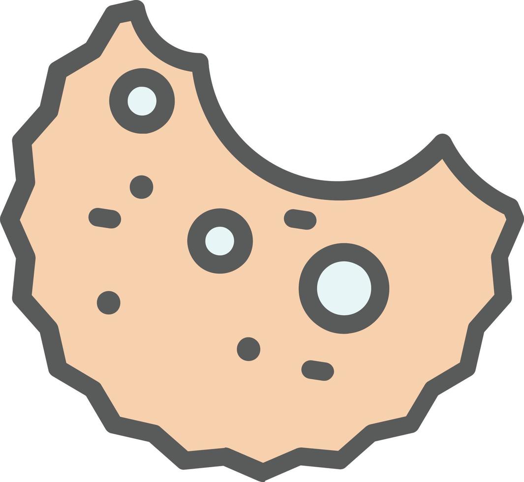 Cookie Bite Vector Icon Design