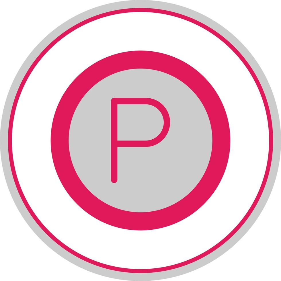 Parking Vector Icon Design