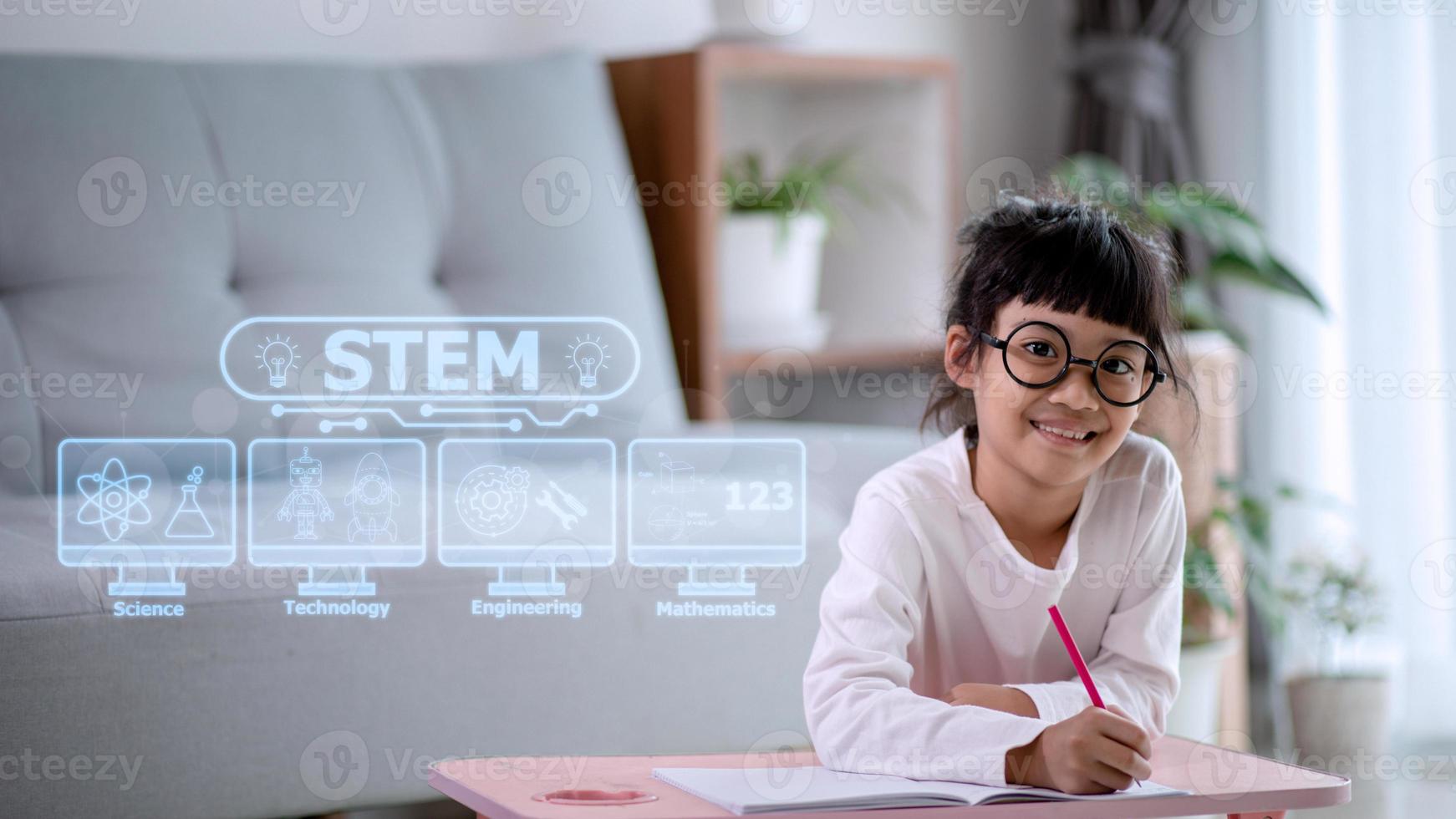 STEM Education Concept, STEM. Science Technology Engineering Math. Sci-Tech. Tech. Education concept. photo