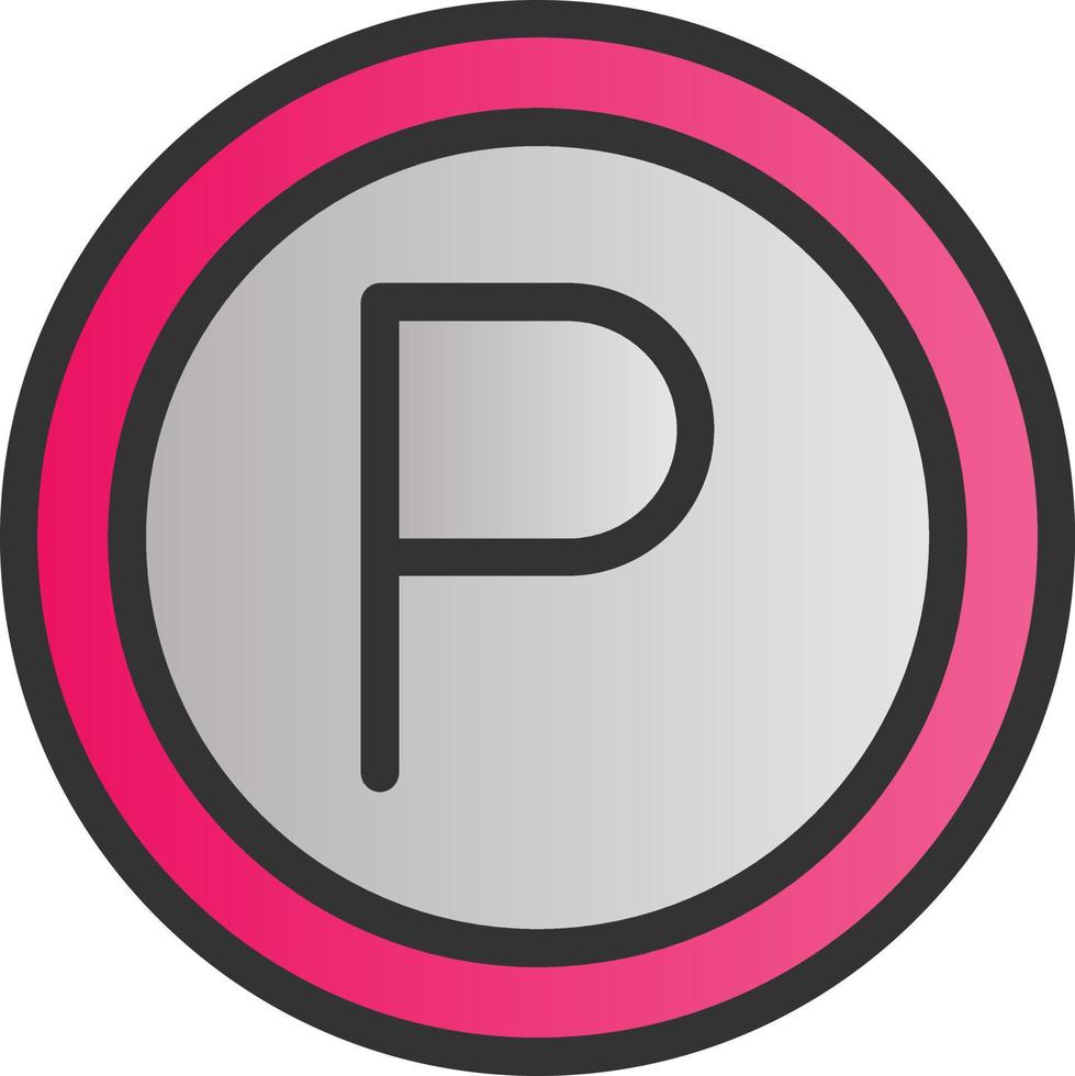 Parking Vector Icon Design