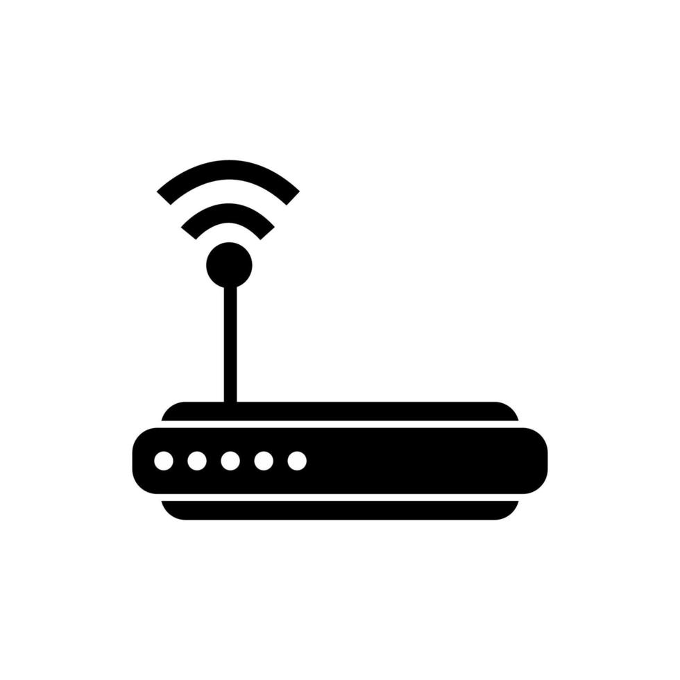 Wifi signal transmitter router vector
