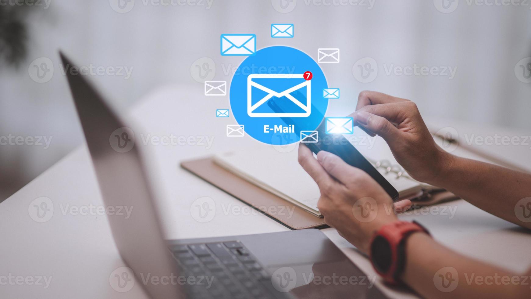 Email Inbox Electronic Communication Graphics Concept photo