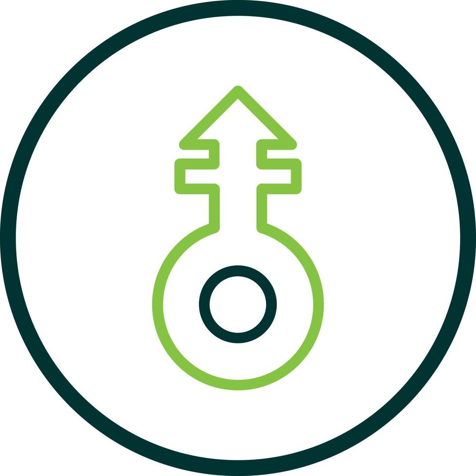 Mars Stroke V Vector Icon Design