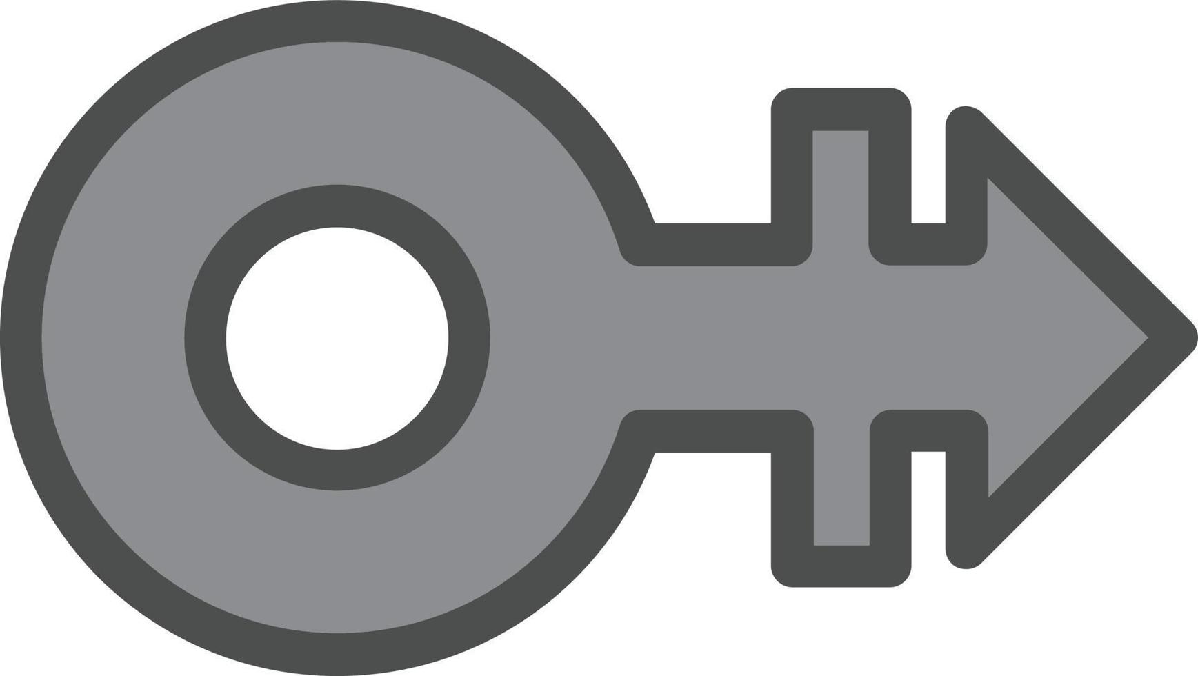 Mars Stroke H Vector Icon Design