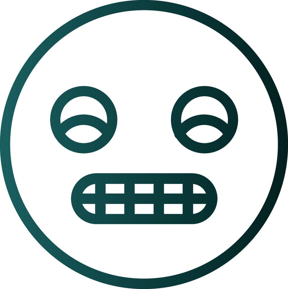 Grimace Vector Icon Design