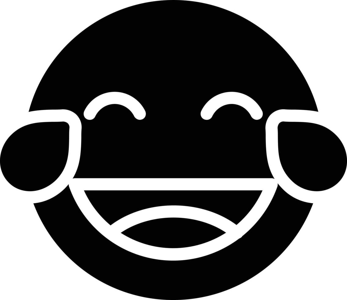 diseño de icono de vector de estrabismo de lengua de sonrisa