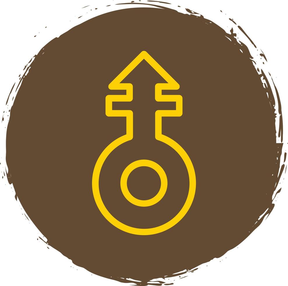 Mars Stroke V Vector Icon Design