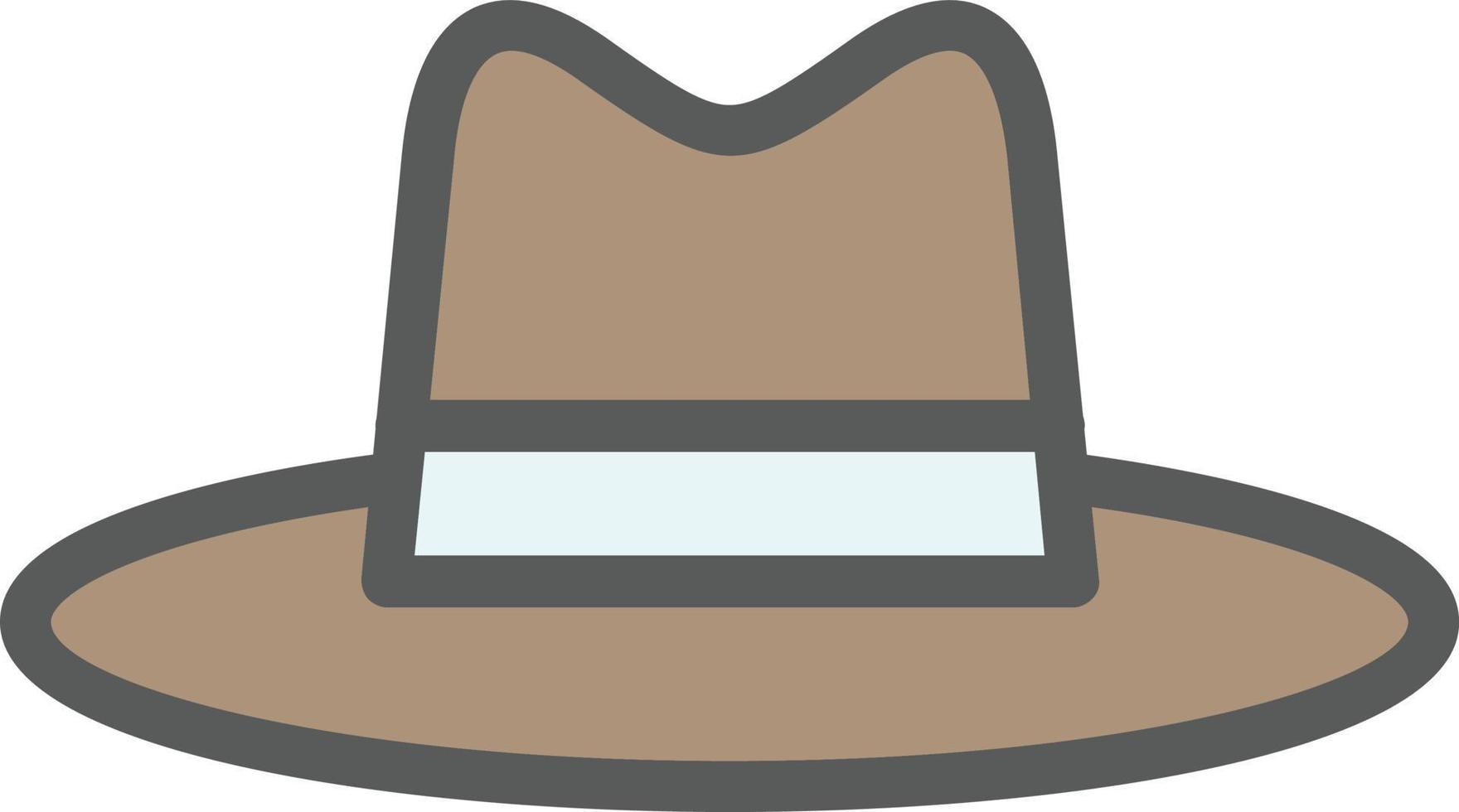 Hat Cowboy Side Vector Icon Design