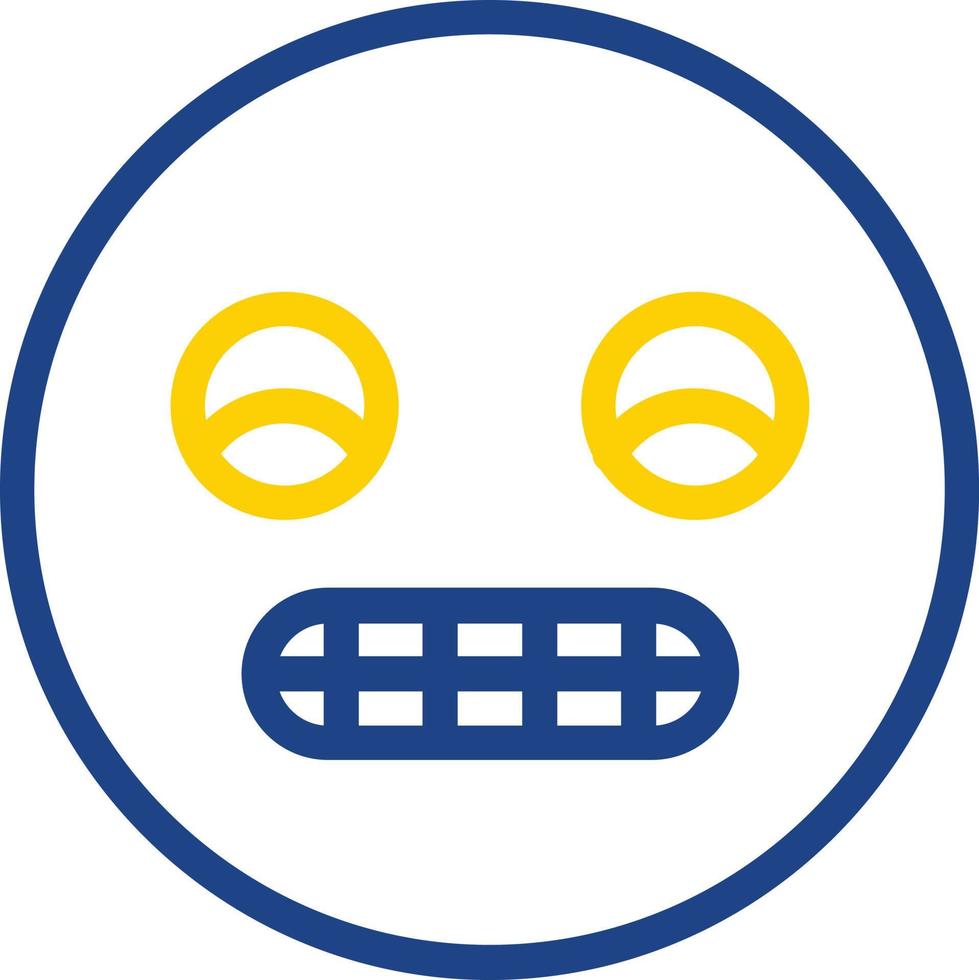 Grimace Vector Icon Design