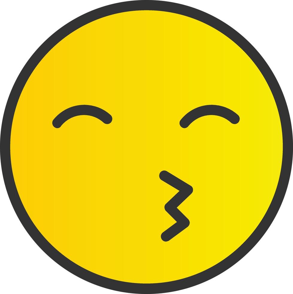 Kiss Beam Vector Icon Design