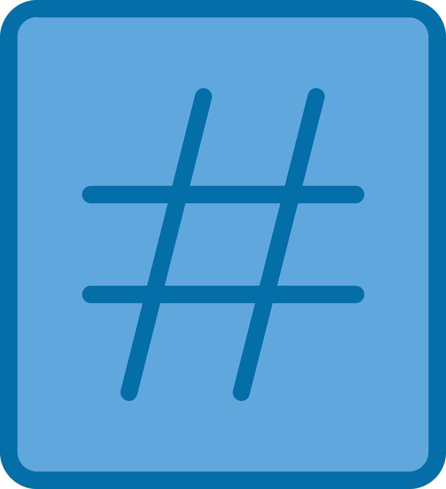 Hashtag Vector Icon Design