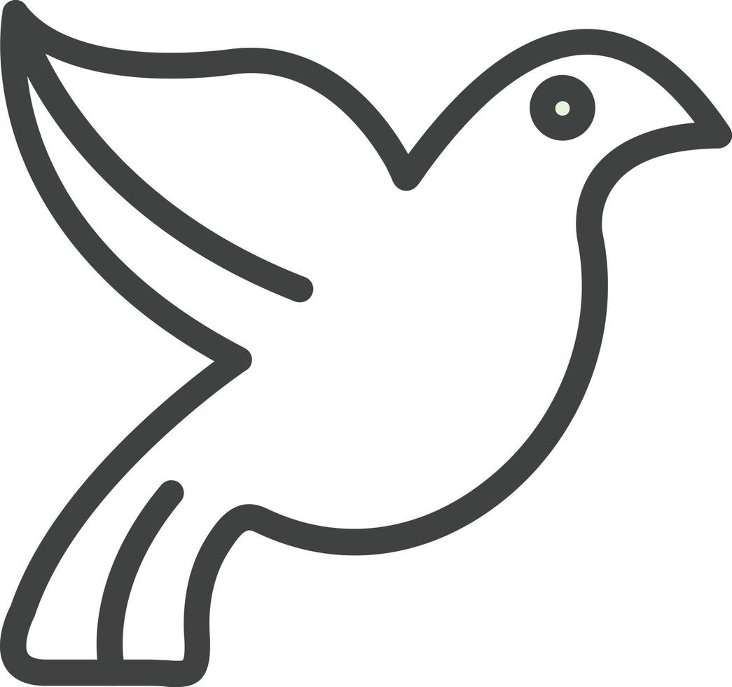 Dove Vector Icon Design