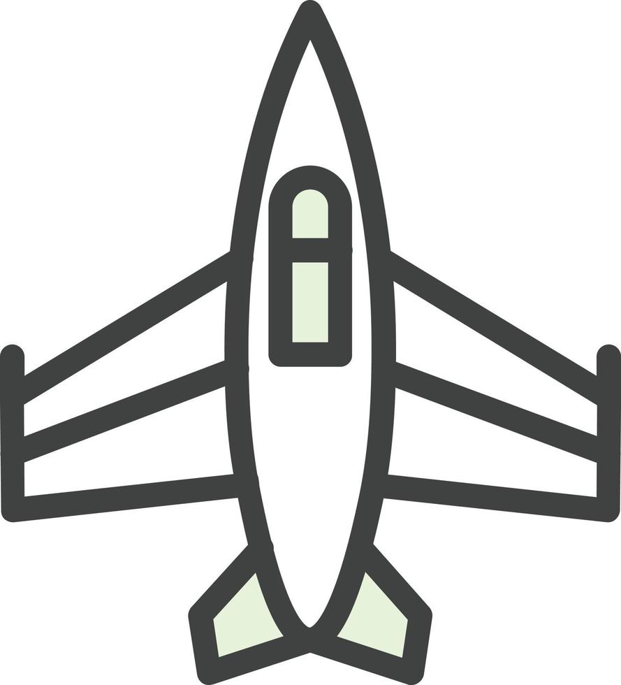 diseño de icono de vector de avión de combate