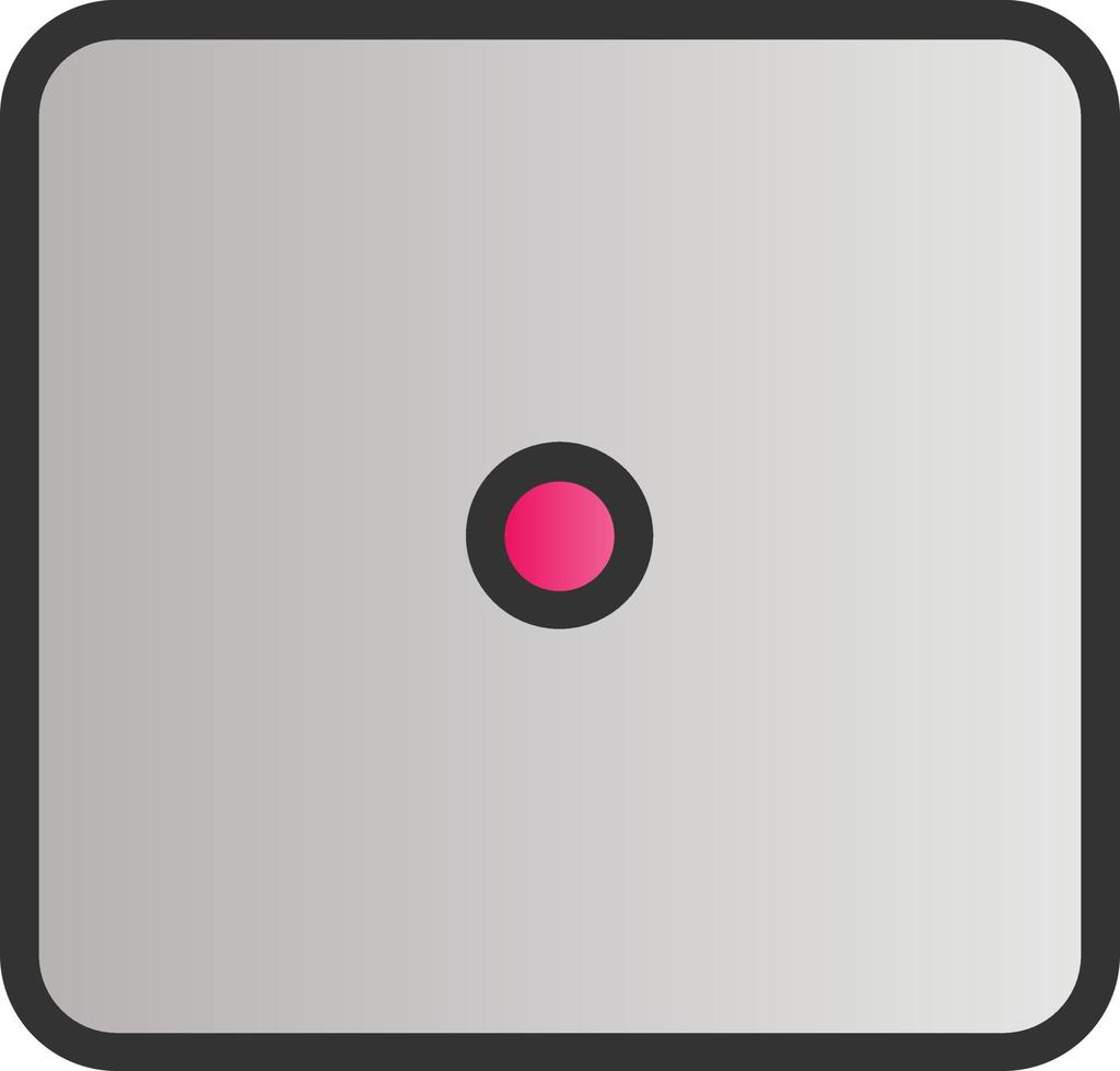 Dice One Vector Icon Design