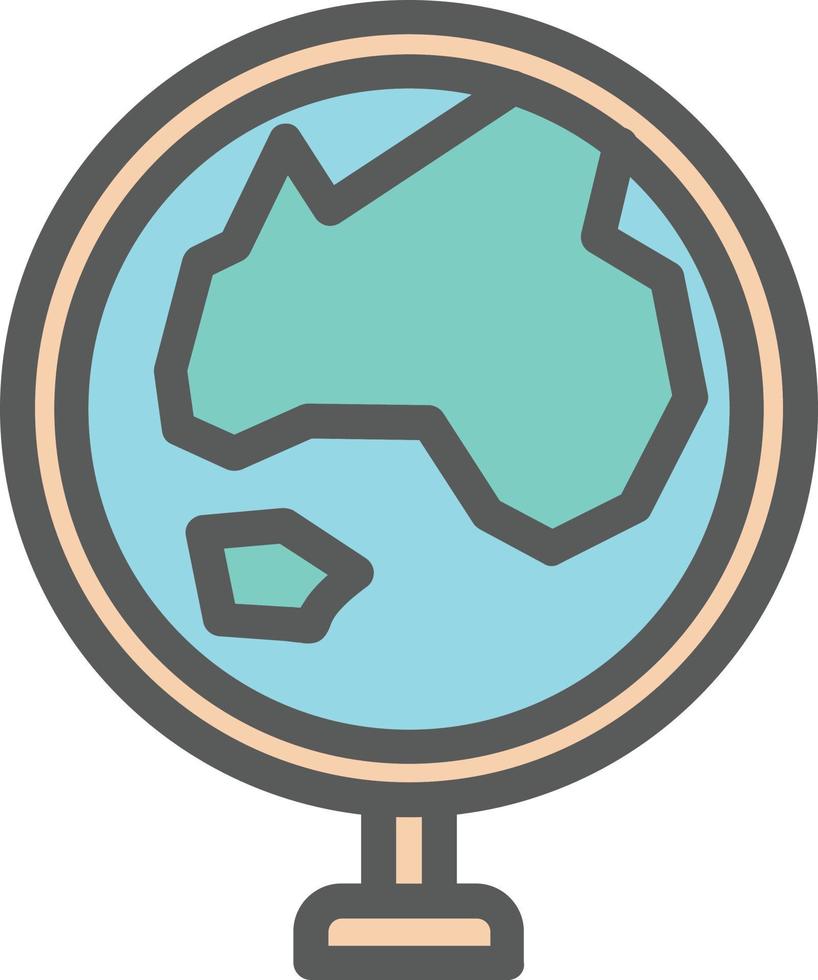 Globe Asia Vector Icon Design