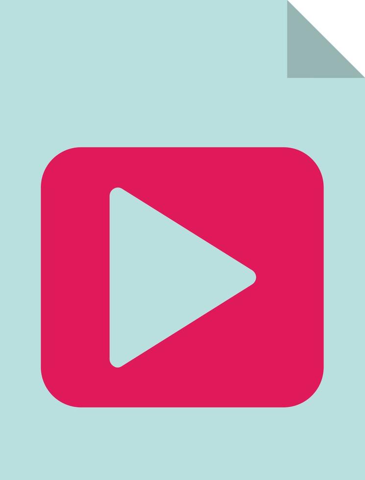 File Video Vector Icon Design