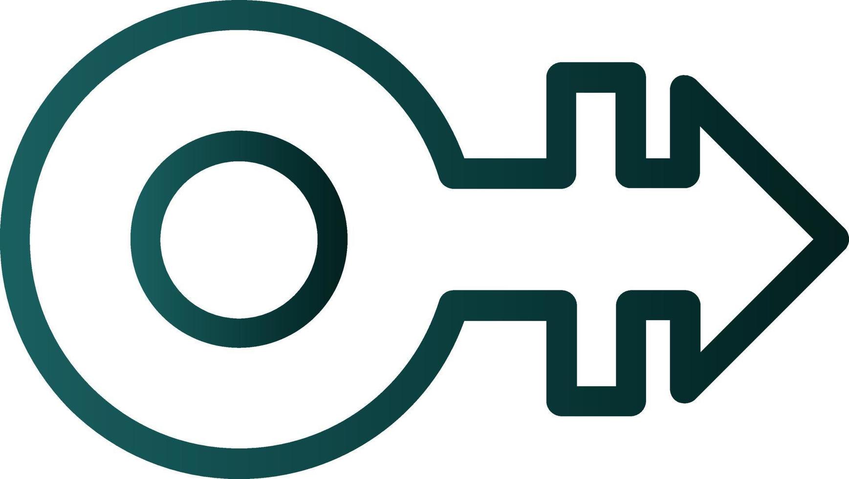 Mars Stroke H Vector Icon Design
