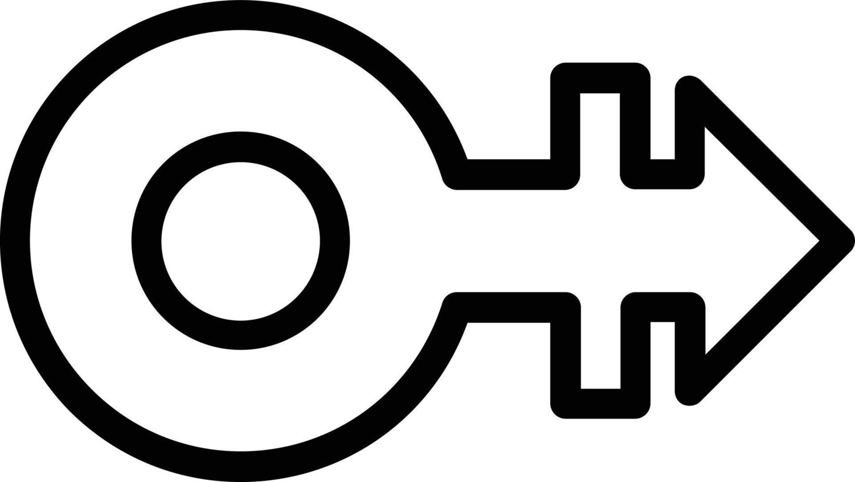 Mars Stroke H Vector Icon Design