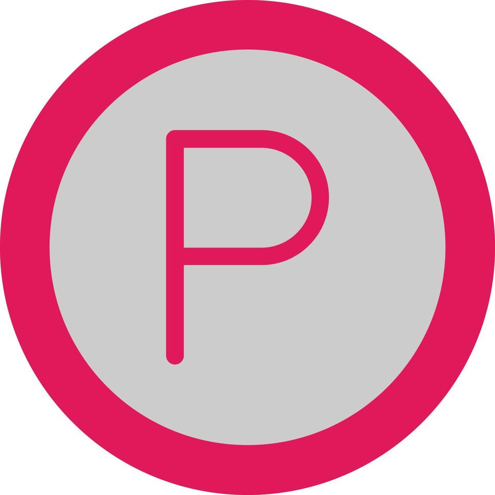 Parking Vector Icon Design