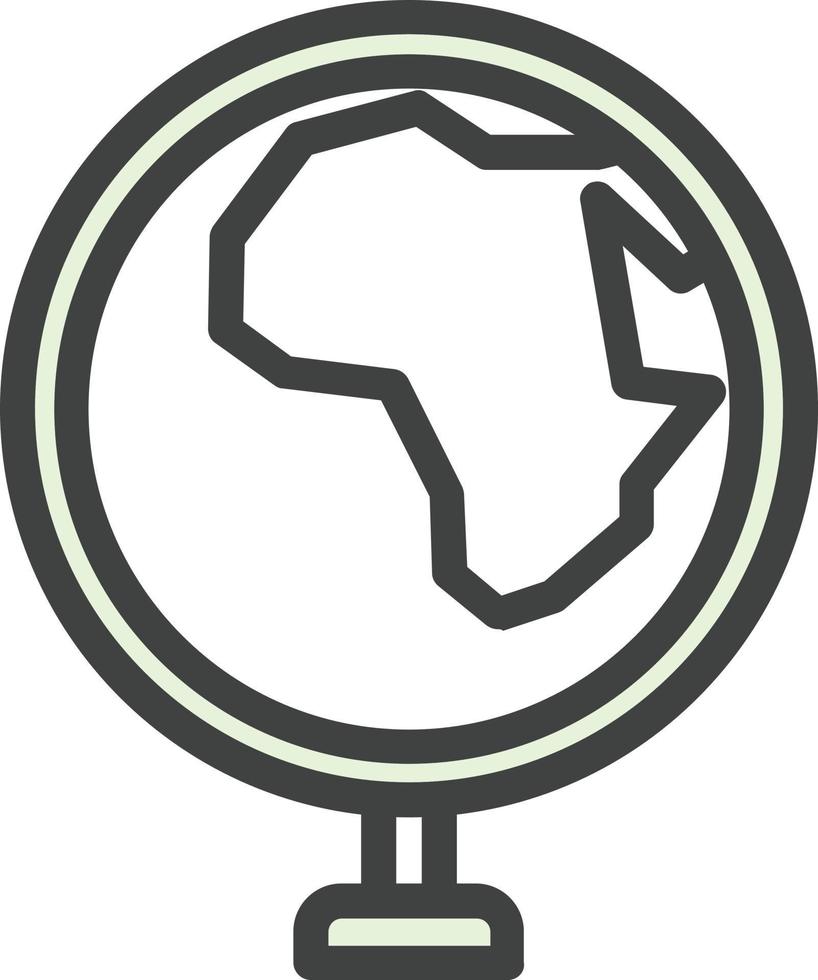 Globe Africa Vector Icon Design