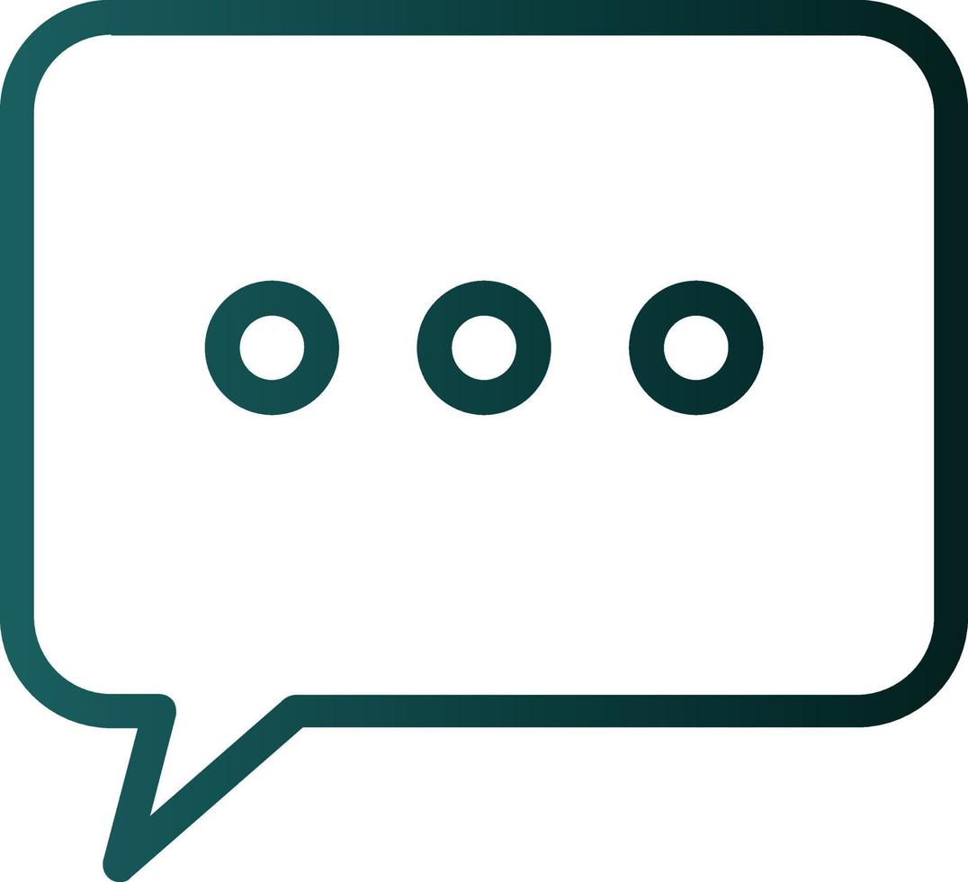 Comment Dots Vector Icon Design