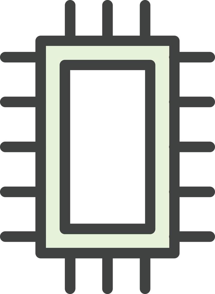 Microchip Vector Icon Design