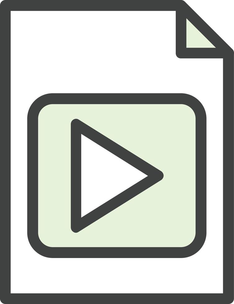 File Video Vector Icon Design