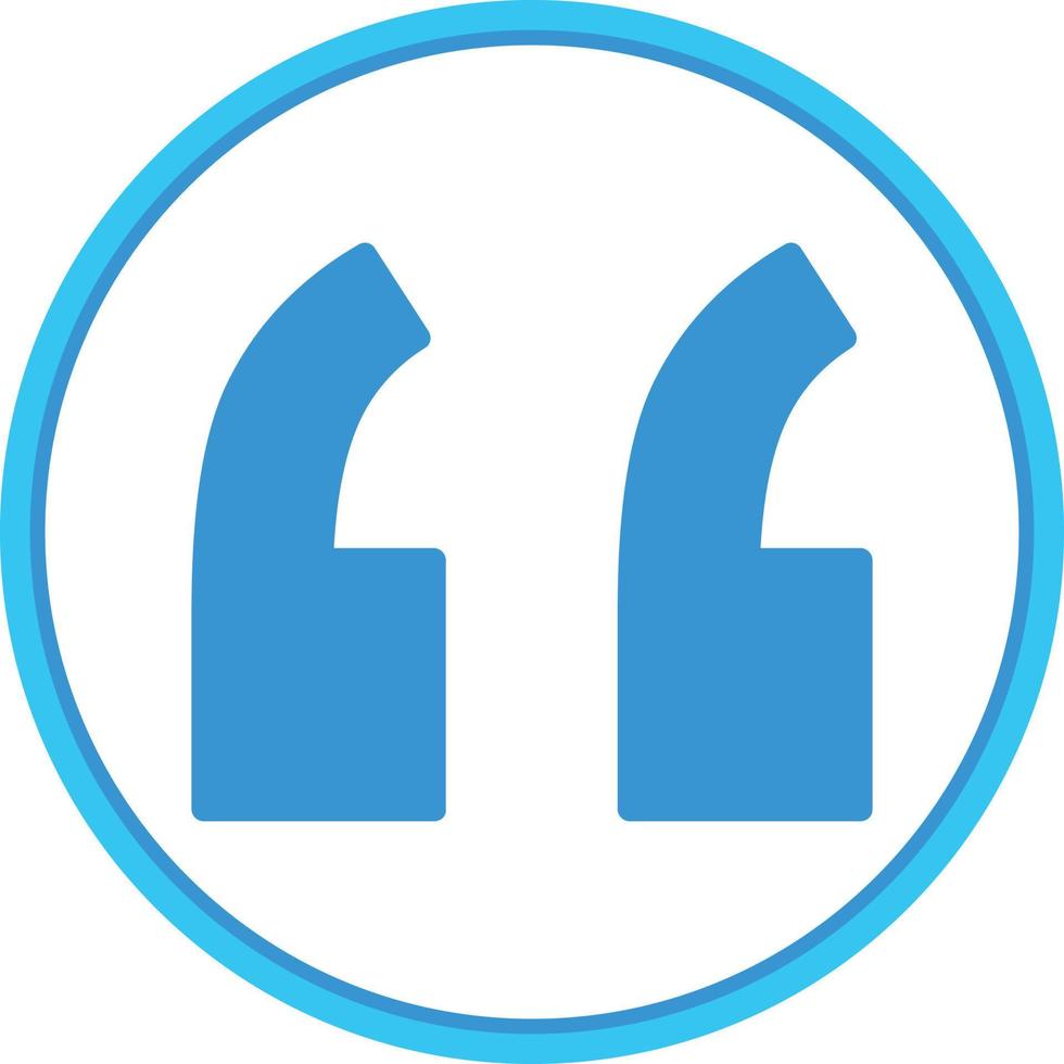 Quote Left Vector Icon Design
