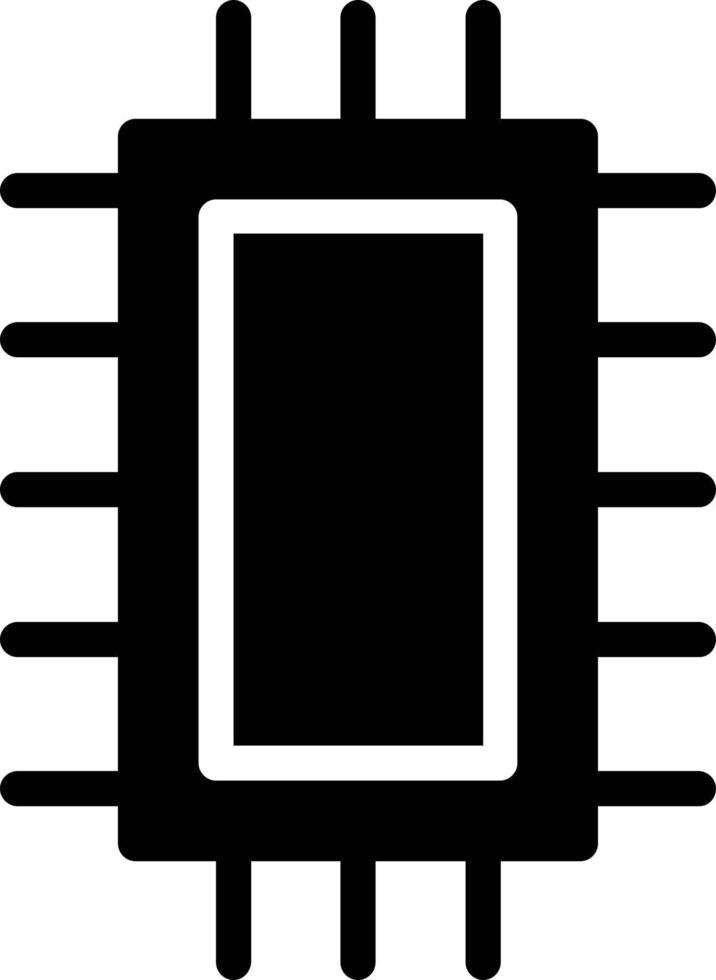 diseño de icono de vector de microchip