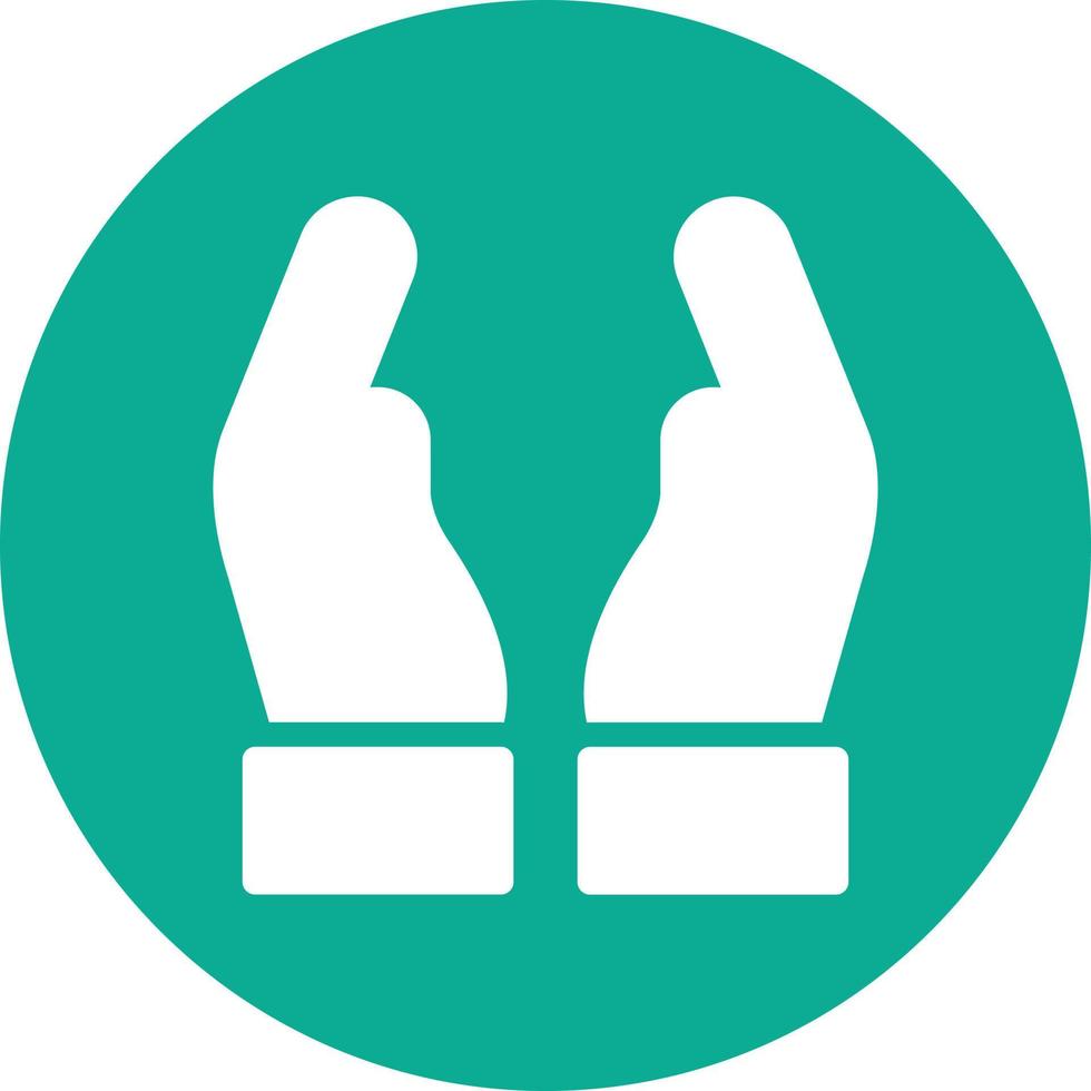 Hand Holding Heart Vector Icon Design