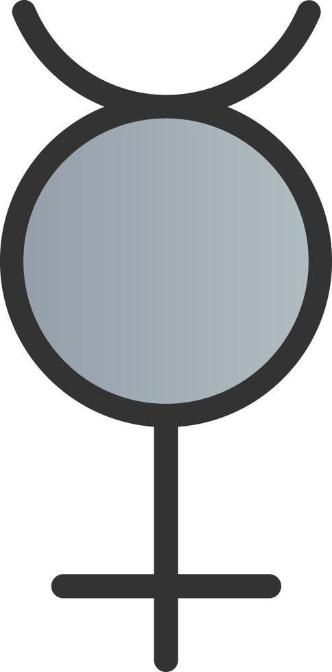 diseño de icono de vector de mercurio